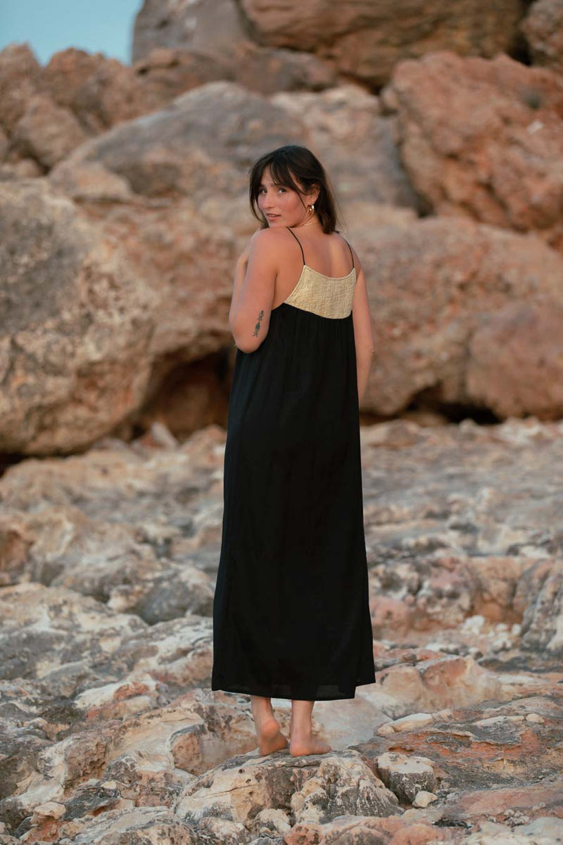 CLEOPATRA MAXI DRESS BLACK hanamer CLEOPATRA MAXI DRESS BLACK hanamer