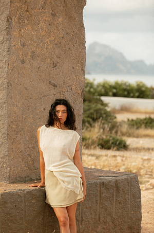 SANDAL TOP IVORY