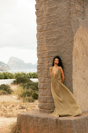 FUJI DRESS KALE GREEN