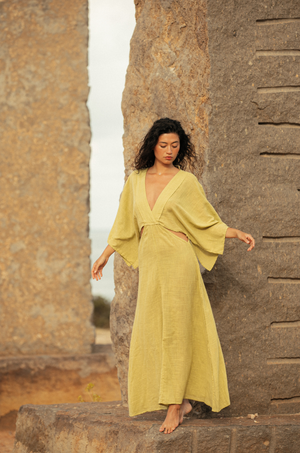 AURORA DRESS PISTACHIO