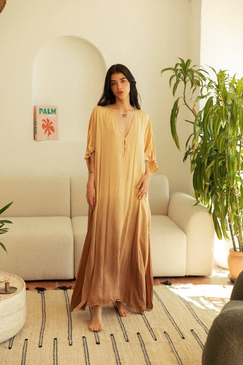 ARIA MAXI KAFTAN INCA GOLD OMBRE