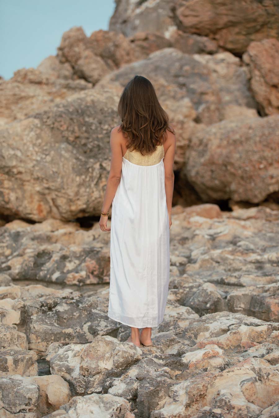 CLEOPATRA MAXI DRESS WHITE – hanamer