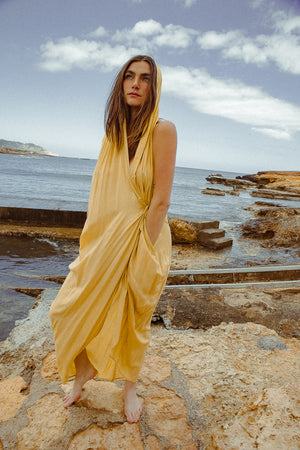 HOOD KAFTAN KALE GREEN