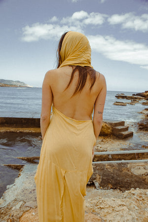 HOOD KAFTAN KALE GREEN