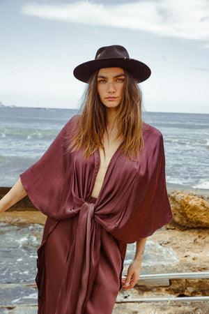 KARLA CAPE BITTER CHOCOLATE