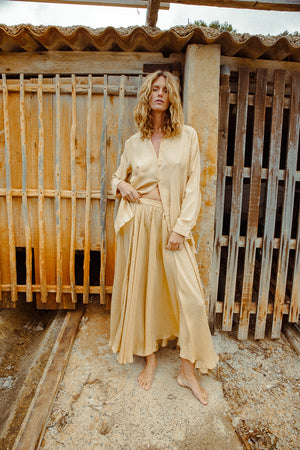 OLEANDER SKIRT ALMOND