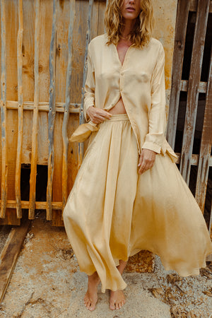 OLEANDER SKIRT ALMOND