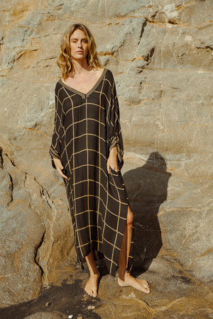 KURTA DRESS BLACK CHESS