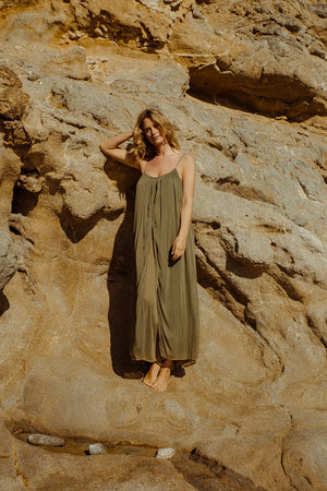 FLOAT AWAY DRESS OLIVE