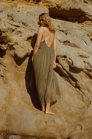 FLOAT AWAY DRESS OLIVE