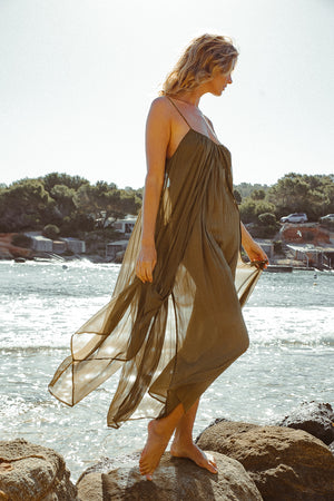 FLOAT AWAY DRESS OLIVE