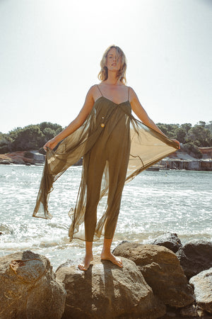 FLOAT AWAY DRESS OLIVE