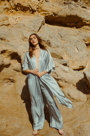 KARLA CAPE SILVER BLUE