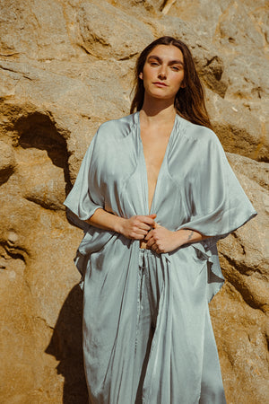 KARLA CAPE SILVER BLUE