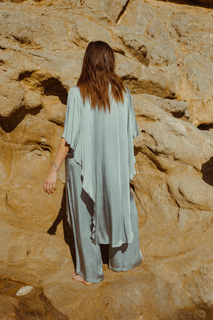KARLA CAPE SILVER BLUE