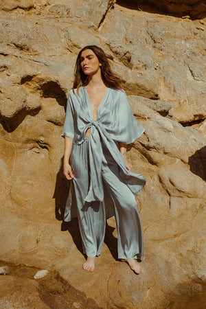 KARLA CAPE SILVER BLUE