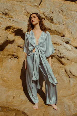 KARLA CAPE SILVER BLUE