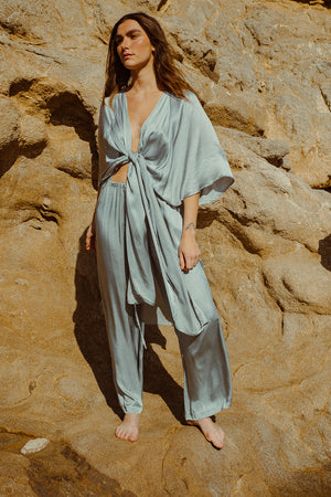 KARLA CAPE SILVER BLUE