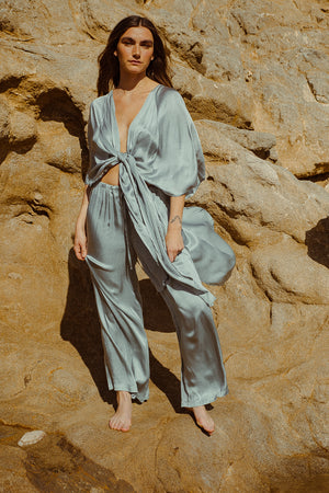 KARLA CAPE SILVER BLUE
