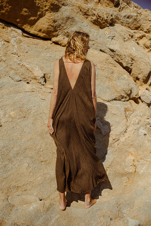 ATHENS DRESS RAINDROP LEOPARD
