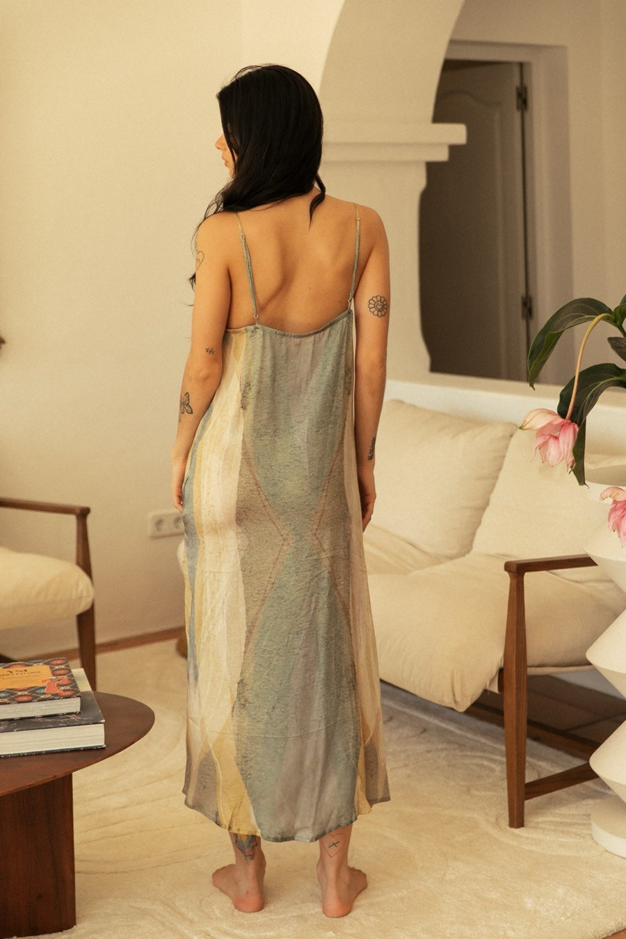 MEERI SLIP DRESS AGAVE