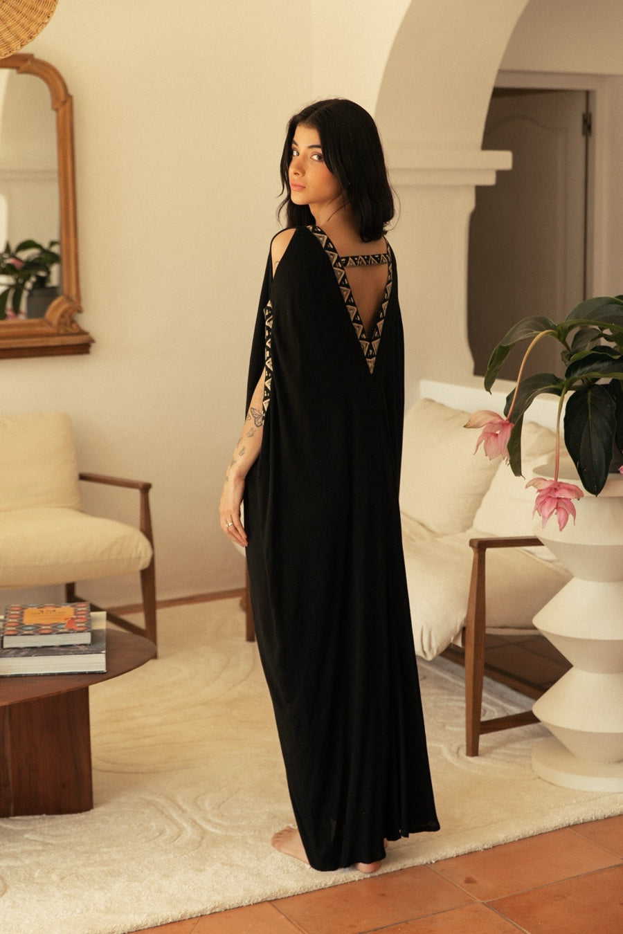 SAHARA DRESS BAMBOO BLACK