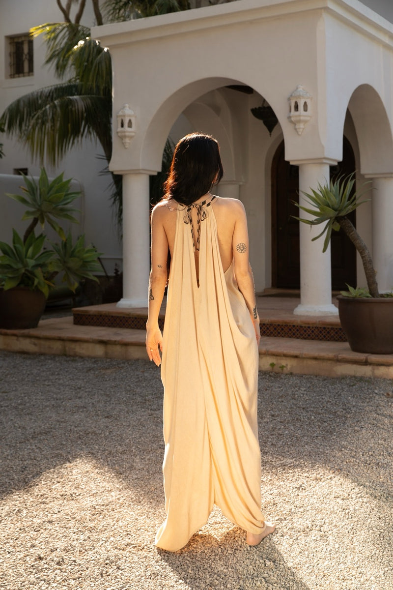 MACAW DRESS BAMBOO IVORY