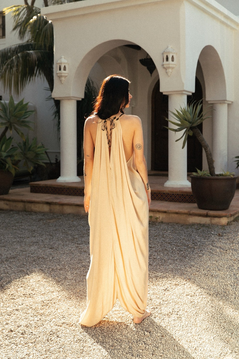 MACAW DRESS BAMBOO IVORY