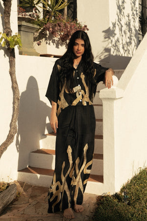 RISE PANTS BLACK