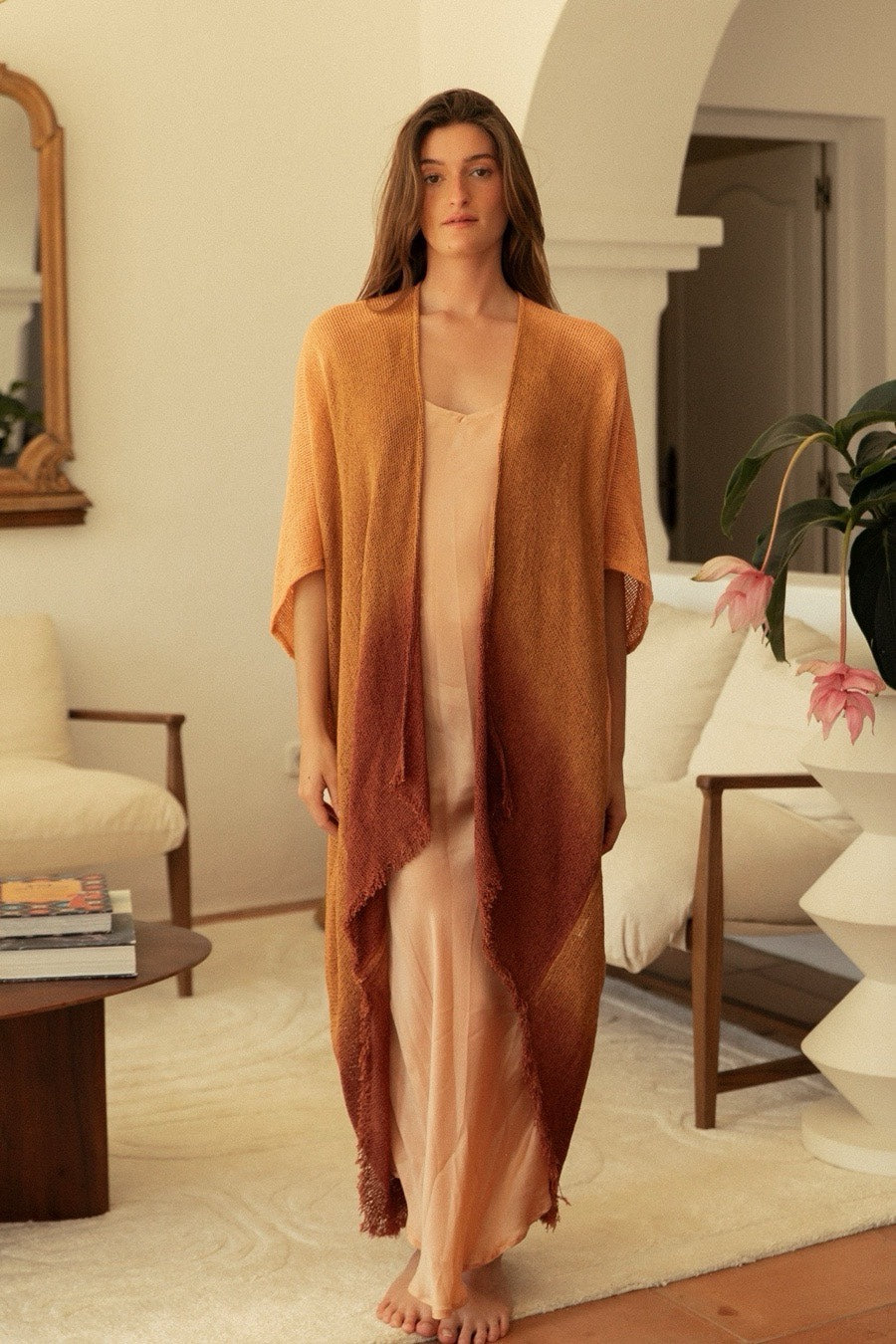 SAVANNA NET JACKET DESERT PINK OMBRE
