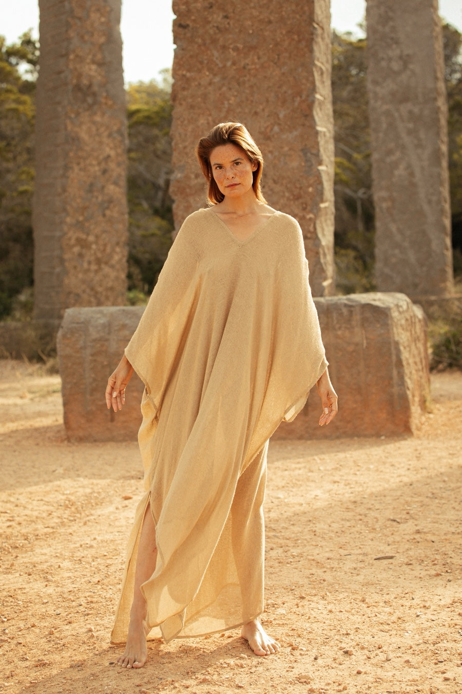 JARA KAFTAN ALMOND
