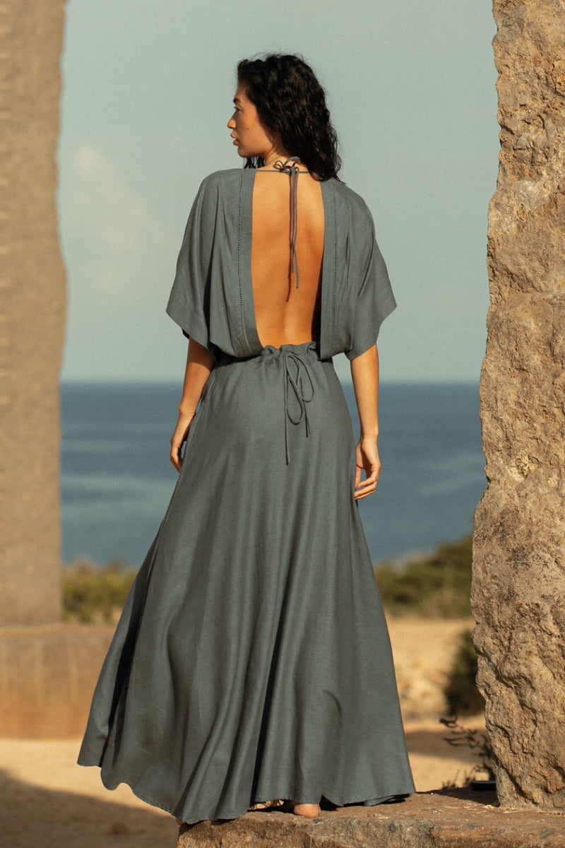 NAKISHA DRESS INDIGO