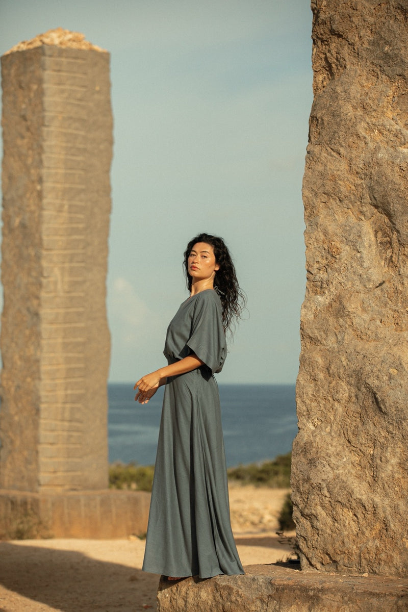 NAKISHA DRESS INDIGO