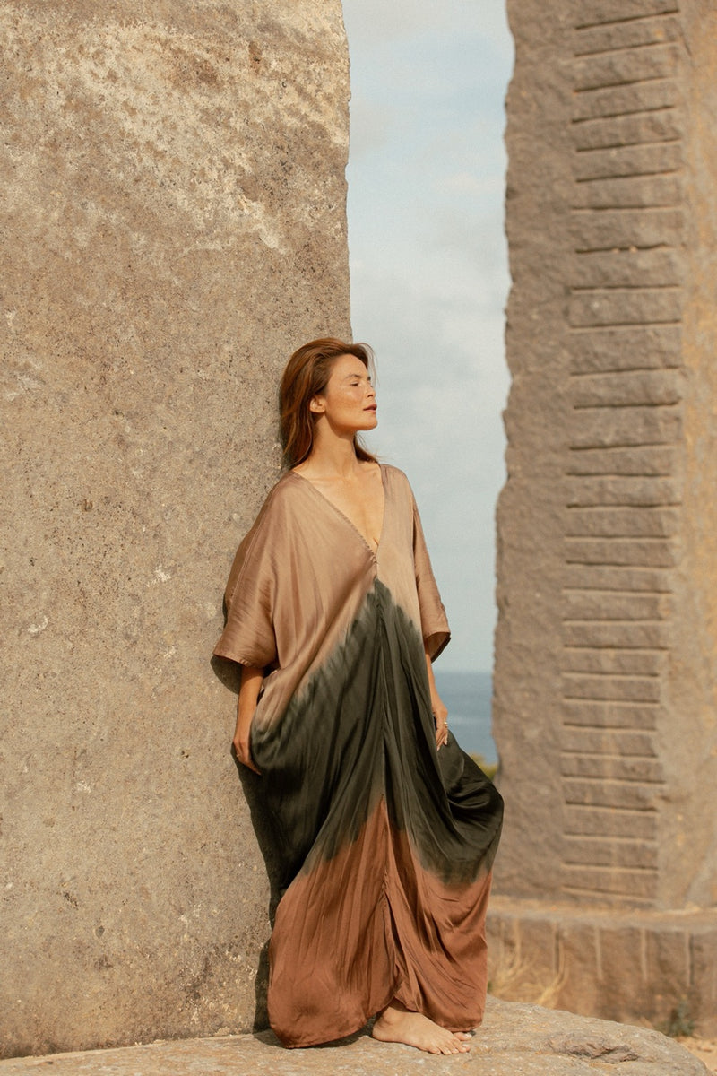 GOBI KAFTAN OMBRE SILVER BLUE