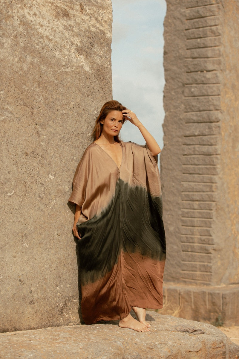 GOBI KAFTAN OMBRE SILVER BLUE
