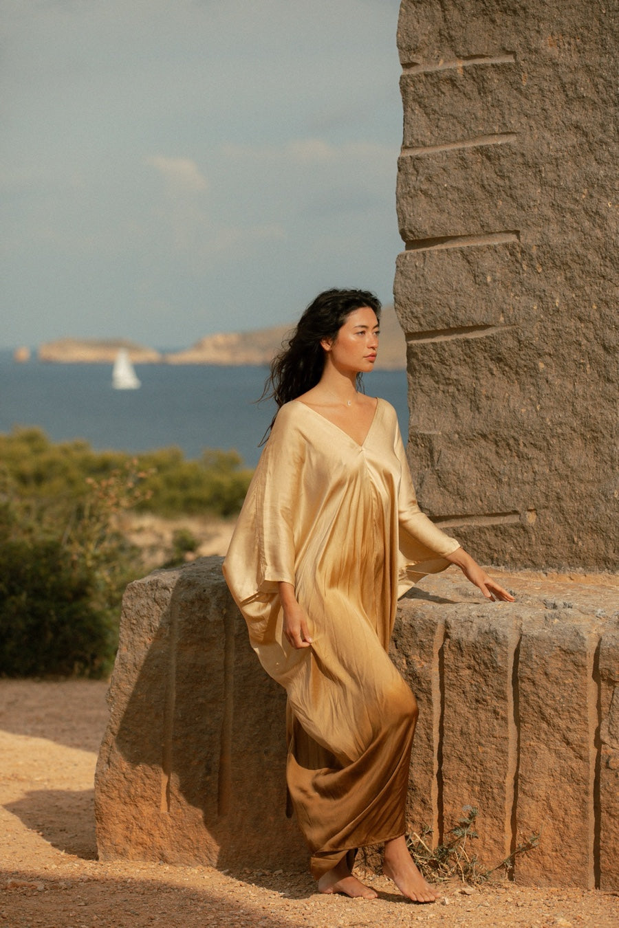 GOBI KAFTAN OMBRE CREAM