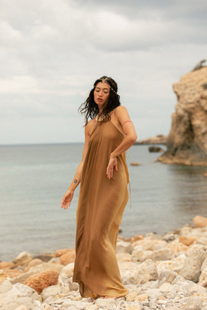 MACAW DRESS OMBRE CREAM