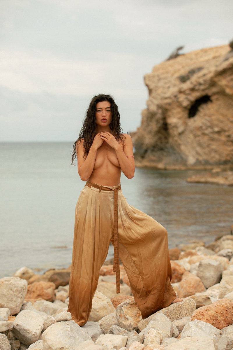 KALLAHARI TROUSERS CREAM OMBRE