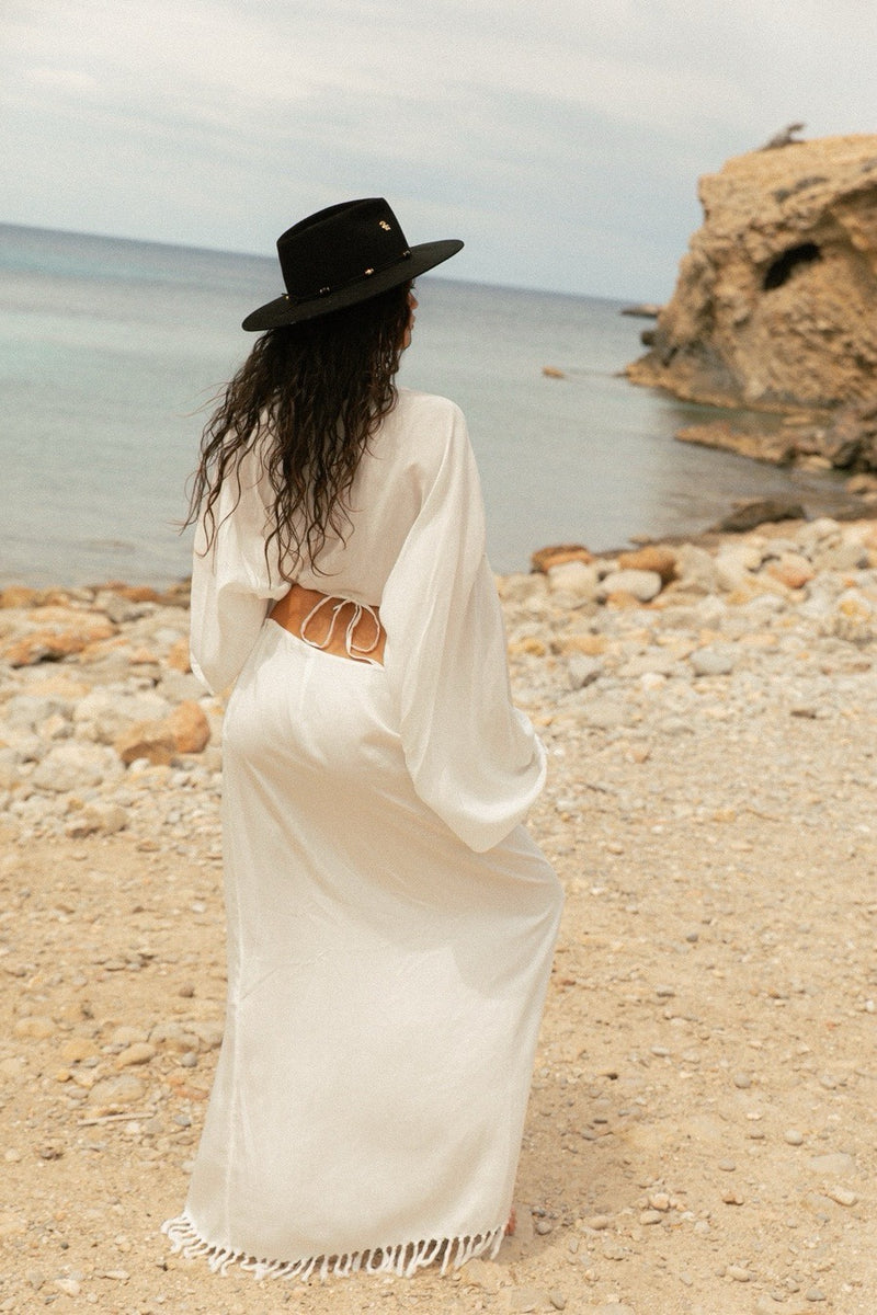 SUKI FRINGE SKIRT WHITE