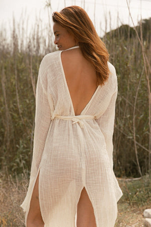 SIA KAFTAN DRESS NATURAL