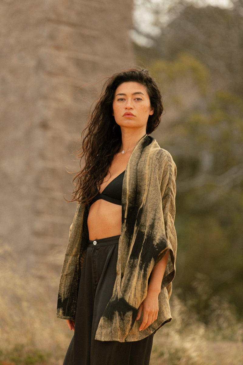 MAXI MIDI ROBE FEATHER GREEN
