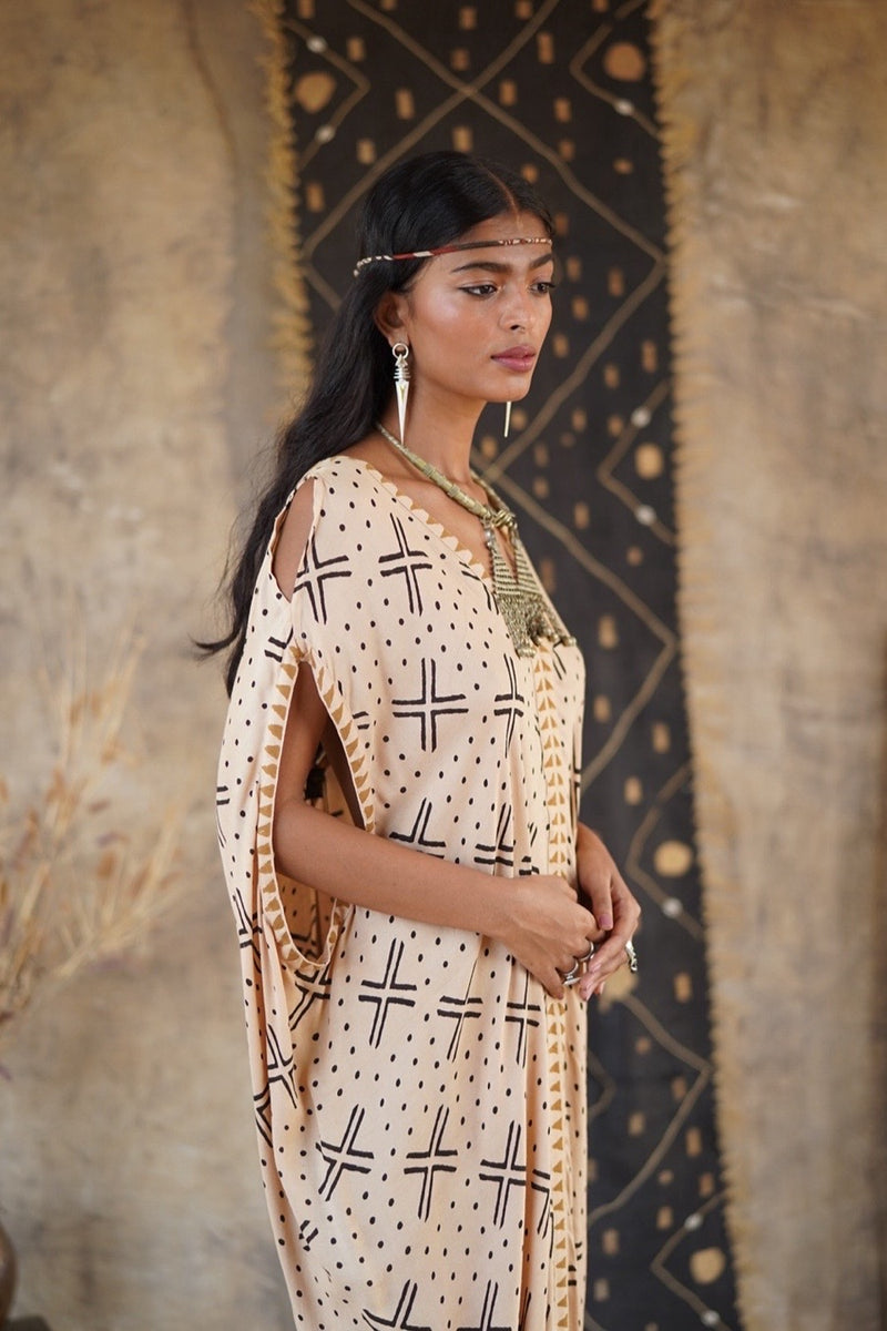 SAHARA DRESS AFRICAN MUSTARD