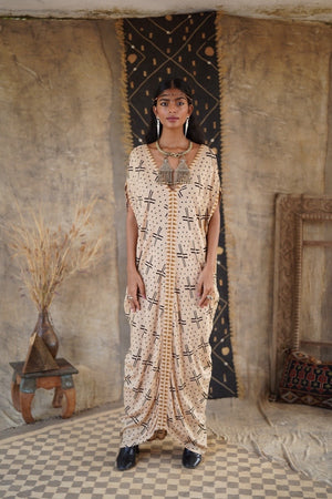 SAHARA DRESS AFRICAN MUSTARD