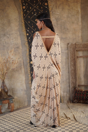 SAHARA DRESS AFRICAN MUSTARD