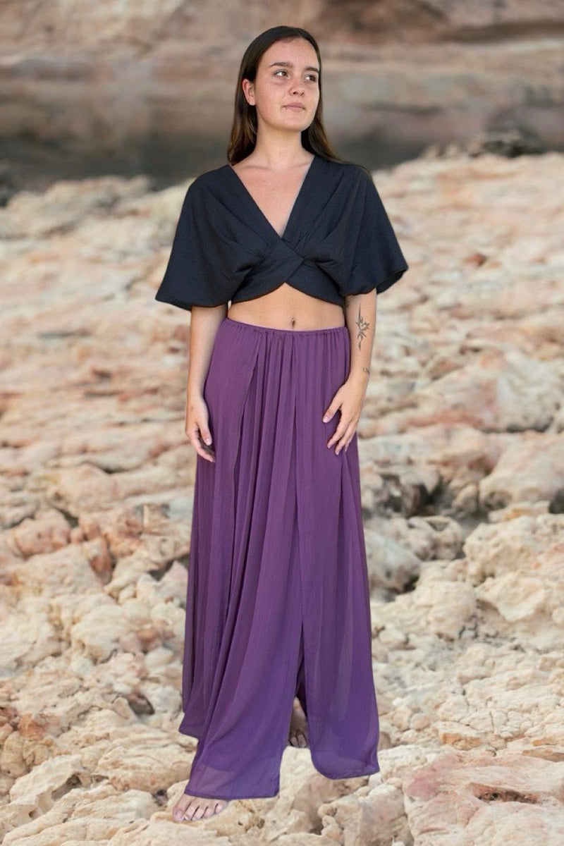 FREE FLOW SKIRT DEEP PURPLE