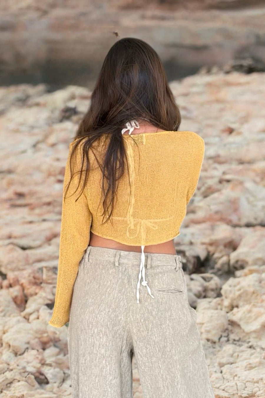 VEDA CROP TOP GOLDEN APRICOT