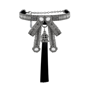 AMAYA BOW CHOKER SILVER