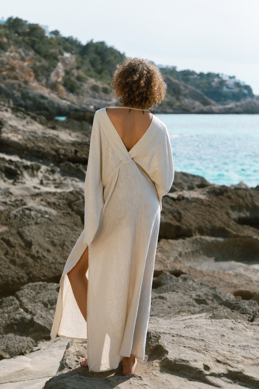 DALIA MAXI DRESS GREY hanamer DALIA MAXI DRESS GREY hanamer