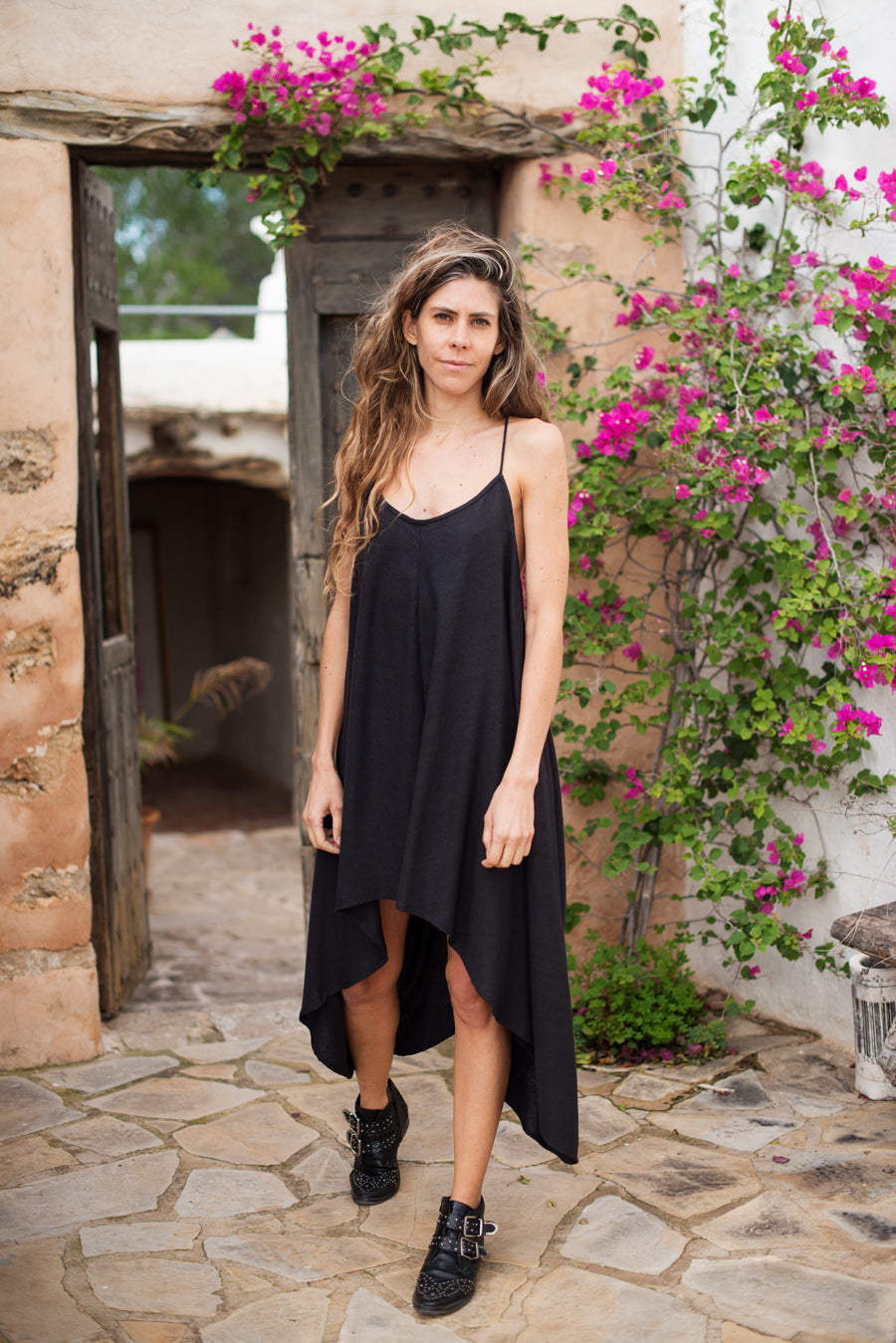 raw silk black dress Twilight Black Embellished Raw Silk Gown