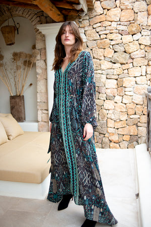 Athena Long Flowy Dress Resort Laxury Wear